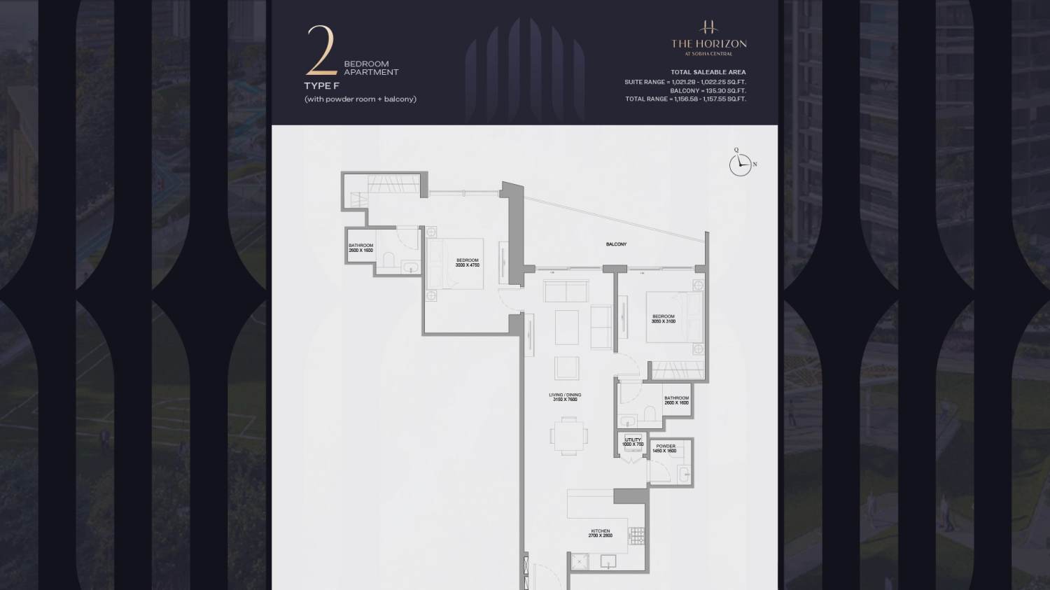 2 BR - Type A